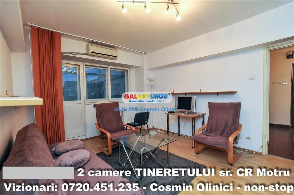 Vanzare 2 camere TINERETULUI, str. CR Motru, metrou - foto 1