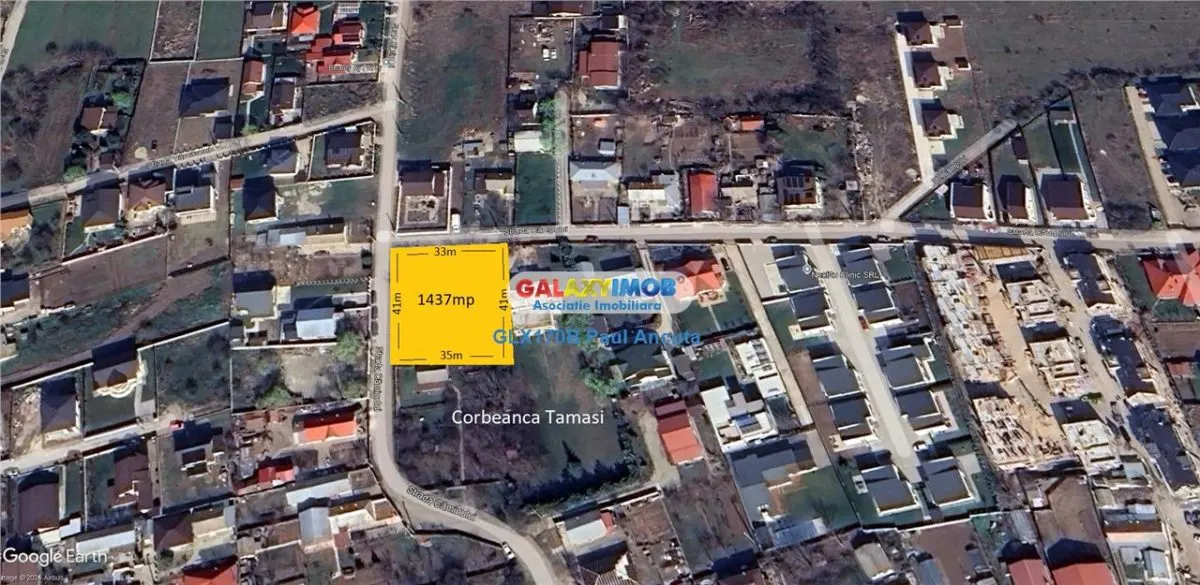 Teren Corbeanca 1437 mp acces la 2 drumuri asfaltate cu utilitati - foto 1