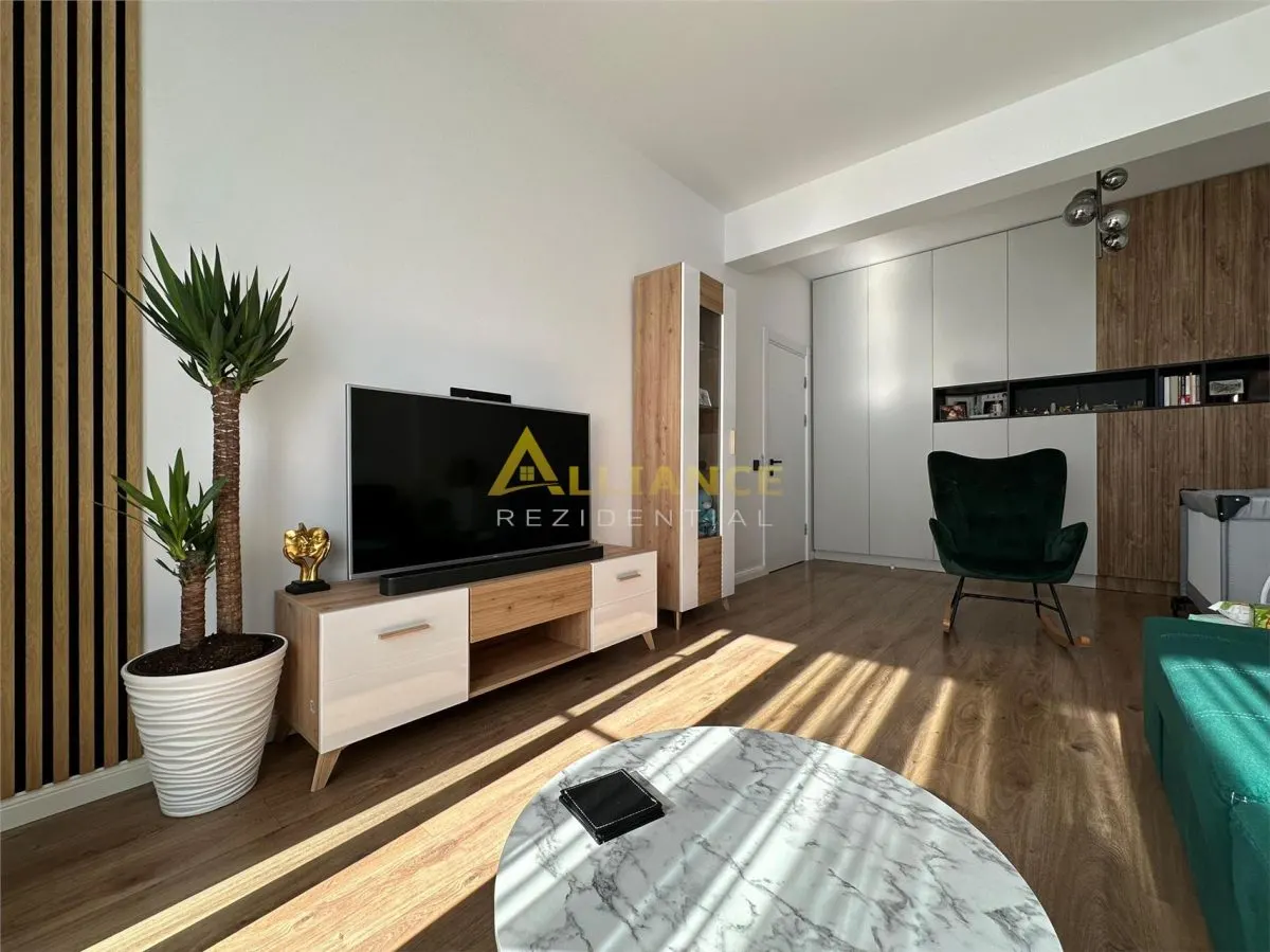 APARTAMENT LUX 2 camere MOBILAT cu GRADINA bloc NOU - foto 1