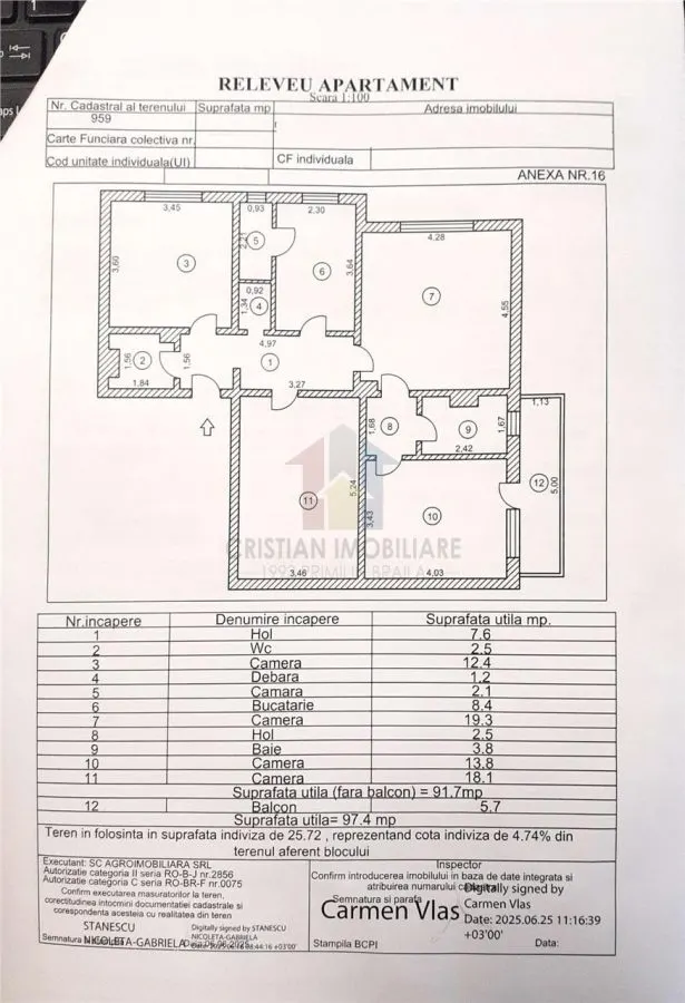 4 camere confort 1 decomandat, 97 mp, parter cu balcon, Buzaului - foto 2
