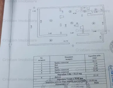 Apartament pretabil Spatiu comercial  PE COLT 3 cam confort 1 Decomandat - foto 10