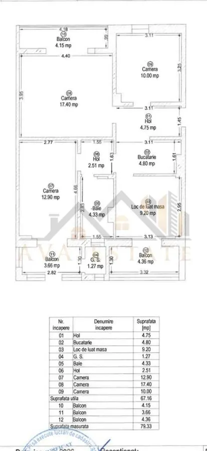 Apartament cu 3 camere, decomandat 80 mp - Zona Buziasului - foto 12