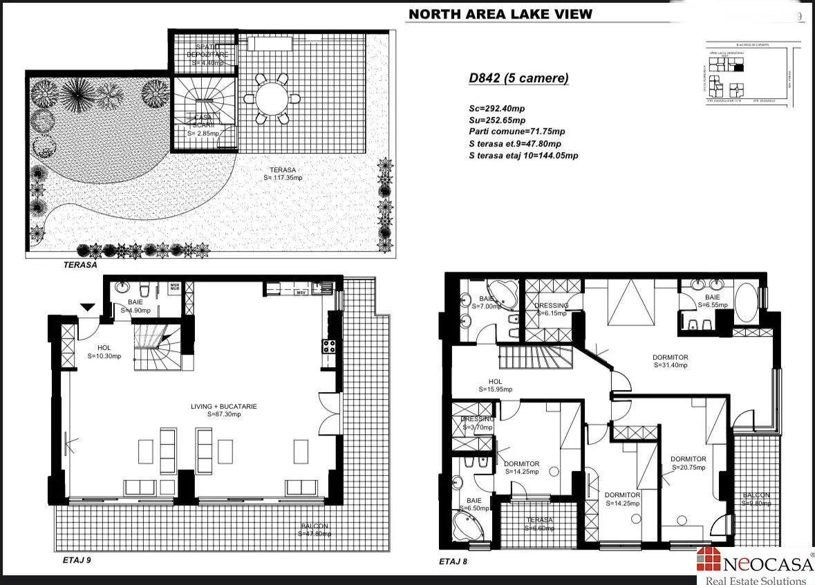 TRIPLEX PENTHOUSE CU VEDERE IMPRESIONANTA // TERASE 192 MP // 252 MP UTILI - foto 23
