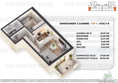 Super oferta: Bucuresti - Antiaeriana_Sos.Alexandriei/ Bloc nou/ Vanzare apartament 2 camere / 70mp utili - foto 3