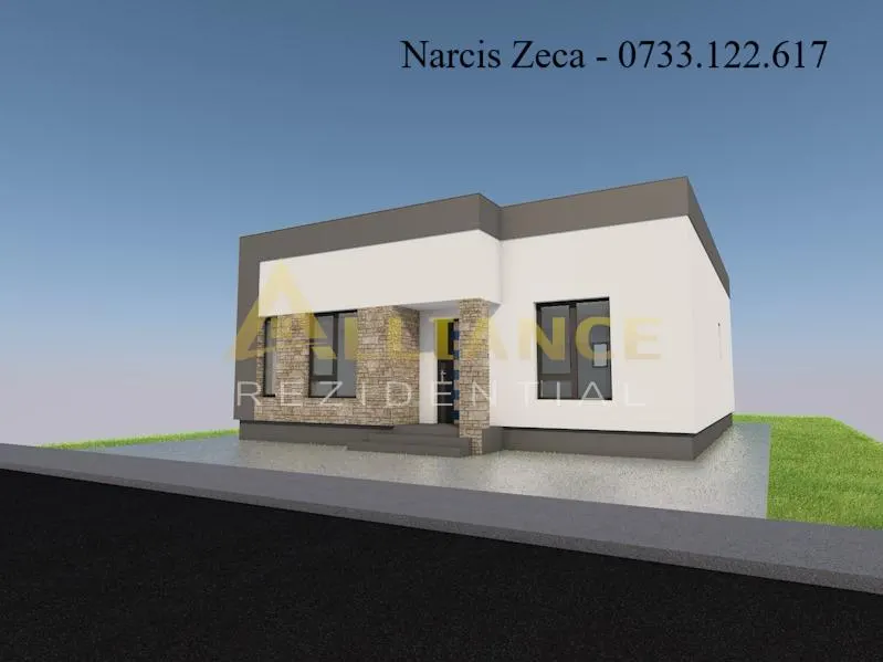 Casa individuala parter - 4 camere 2 bai - teren 469mp - foto 1