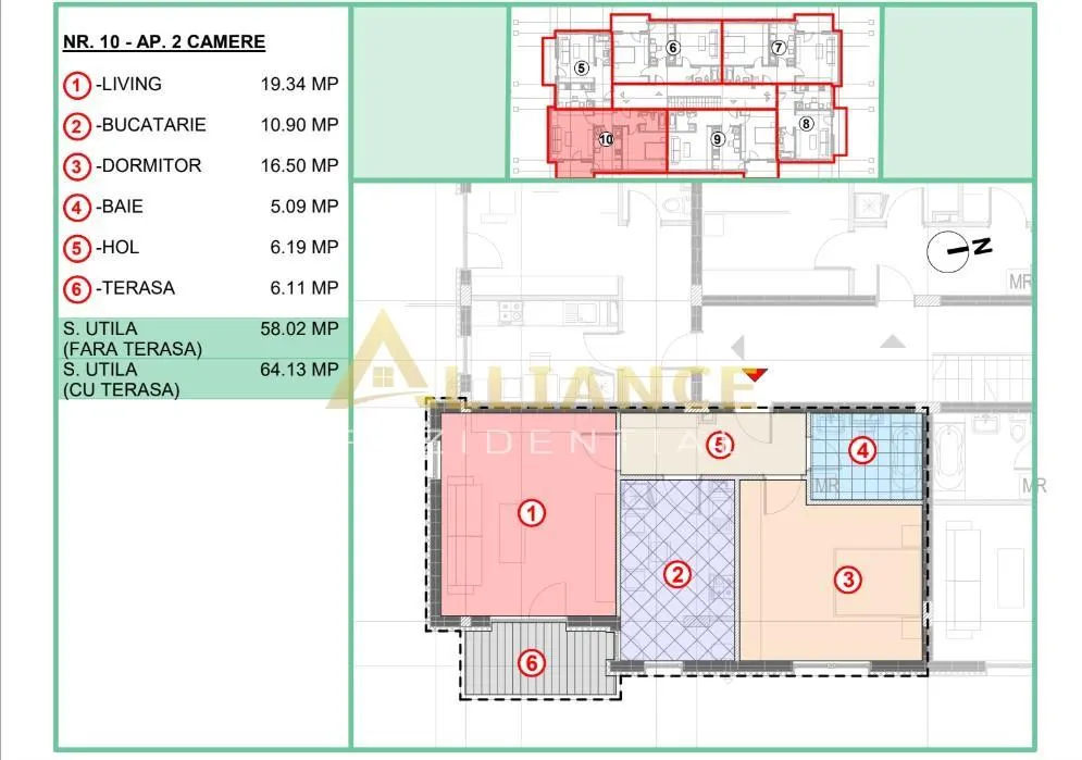 Apartament 2 camere Primarie Popesti 64 mp - foto 9
