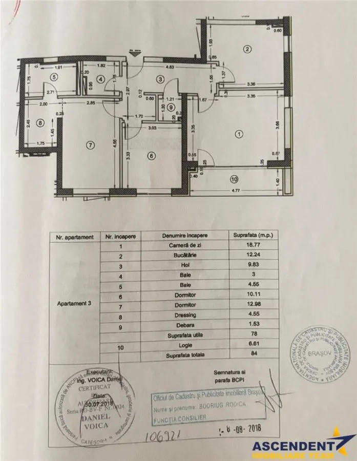 3D! Apartament 3 camere,mobilat,echipat, parcare privata,Kasper-Tractorul,Brasov. - foto 10