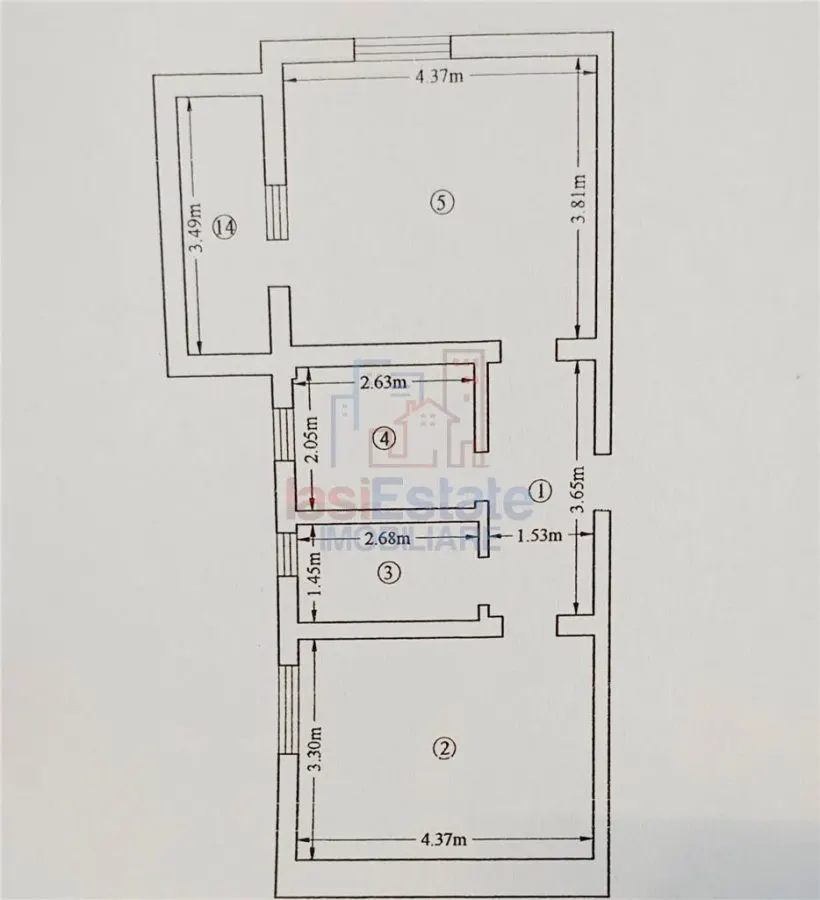 Str Dealul Zorilor - Pacurari - Kaufland - Apartament 2 camere cu parcare - foto 2