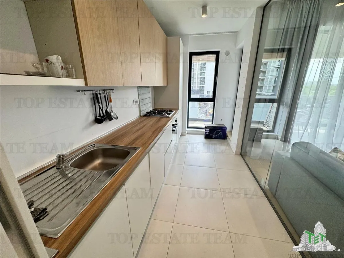 Apartament 2 camere luminos si modern de inchiriat in Nusco City - Pipera - foto 9