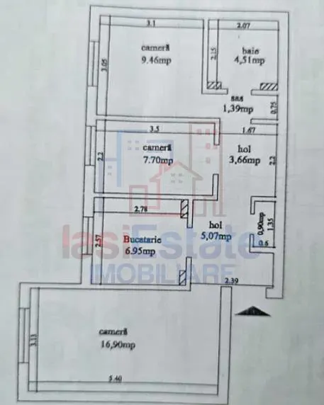 Apartament 3 camere Dacia - foto 1