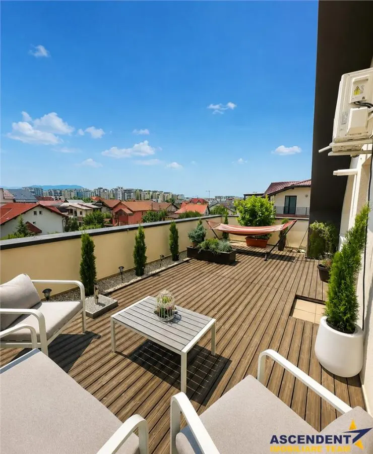 Pet friendly! Penthouse, decomandat, 105 mp, Tractorul, Brasov, - foto 2