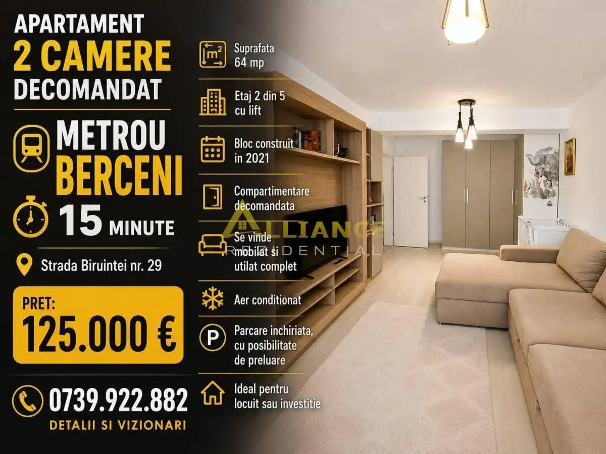 Exclusivitate Apartament 2 Camere Mobilat si Utilat Metrou Berceni - foto 1